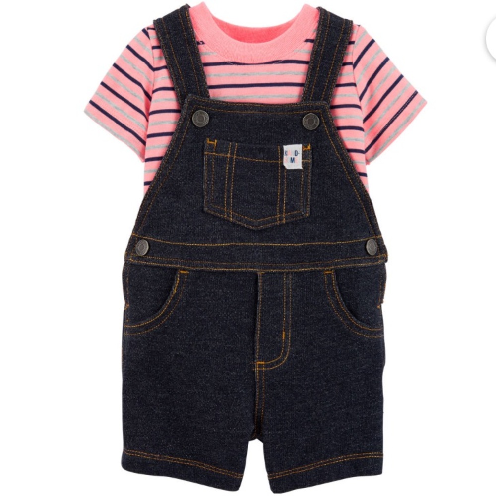 Carter’s 2-Piece Tee & Truck Shortalls Set. NWT.3M